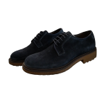 Scarpa uomo EXTON mod. Derby in vero camoscio lavorata a mano