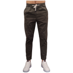 Pantalone uomo BL.11 BLOCK-ELEVEN modello cropped in cotone con lacci