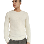 Maglia uomo BL.11 BLOCK-ELEVEN girocollo tessuto bouclé