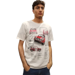 T-shirt uomo BERNA 100% cotone con stampa mini cooper