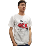 T-shirt uomo BERNA 100% cotone girocollo con stampa (acquista taglia in meno)