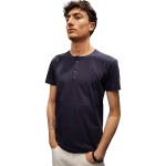 T-shirt uomo BLOCK-ELEVEN modello serafino 100% cotone