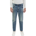 Jeans uomo GIANNI LUPO modello Mike carrot cropped fit light wash con fibre riciclate