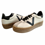 Scarpa donna OVYE' sneakers in pelle con suola platform alta 4 cm