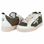 Sneakers uomo TWELVE lavorate a mano in vera pelle con plantare memory