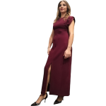 Abito donna KING KONG FASHION midi con spacco e manica corta ad aletta