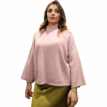 Maglia donna IMPERIAL con maniche ampie e collo alto