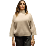 Maglia donna IMPERIAL mancihe ampie collo lupetto orli a costine