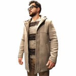 Cappotto uomo IMPERIAL spigato slim fit con cappuccio