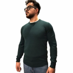 Maglia uomo GIANNI LUPO misto lana e cashmere girocollo orli a costine