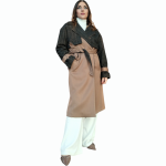 Cappotto donna SUSY MIX bi-tessuto in misto lana doppiopetto modello trench 